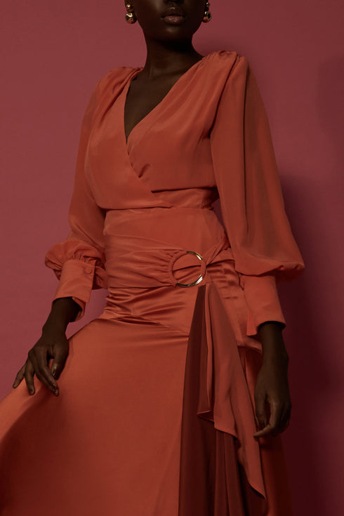 Laila Blouse Aperol Orange